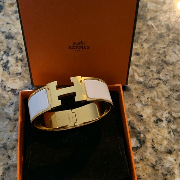🚫SOLD🚫100% AuthenticHermes wide clic clac bangle - Picture 2 of 5